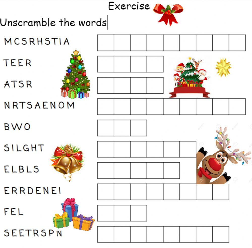 Scramble words interactive worksheet Live Worksheets