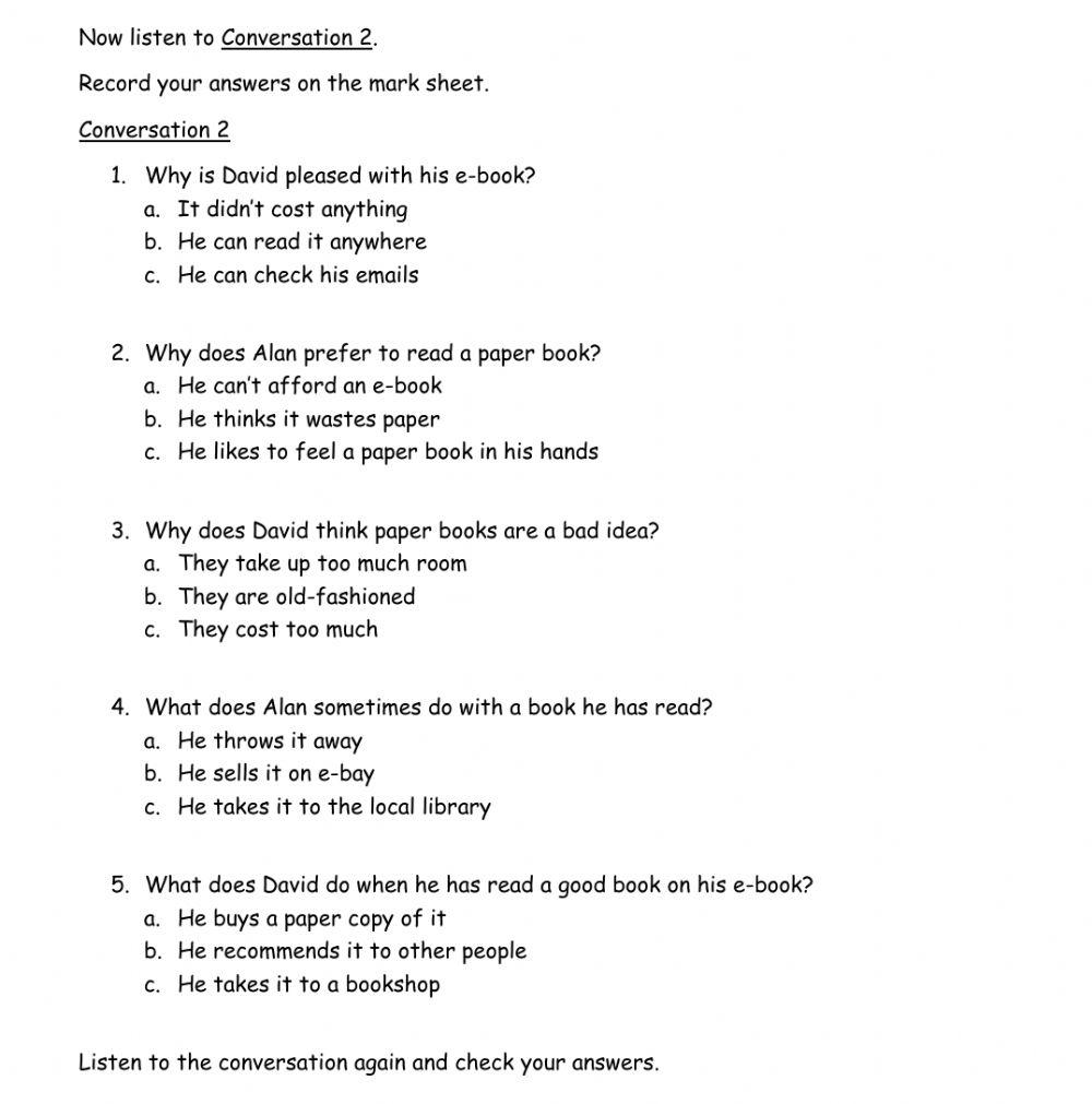 Listening 2 b1