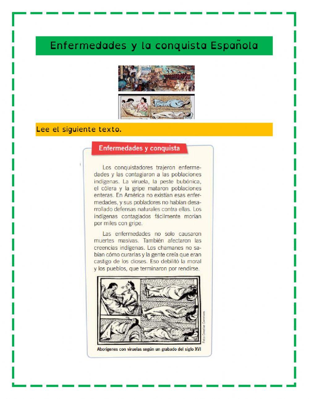 Enfermedades y la conquista