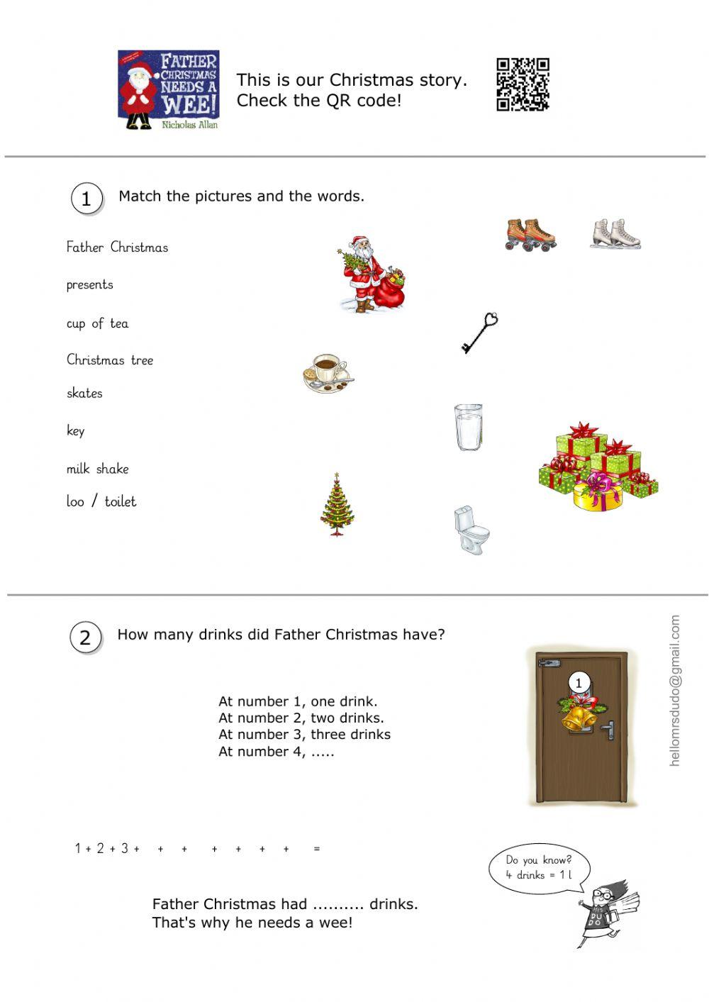 Father Christmas needs a wee