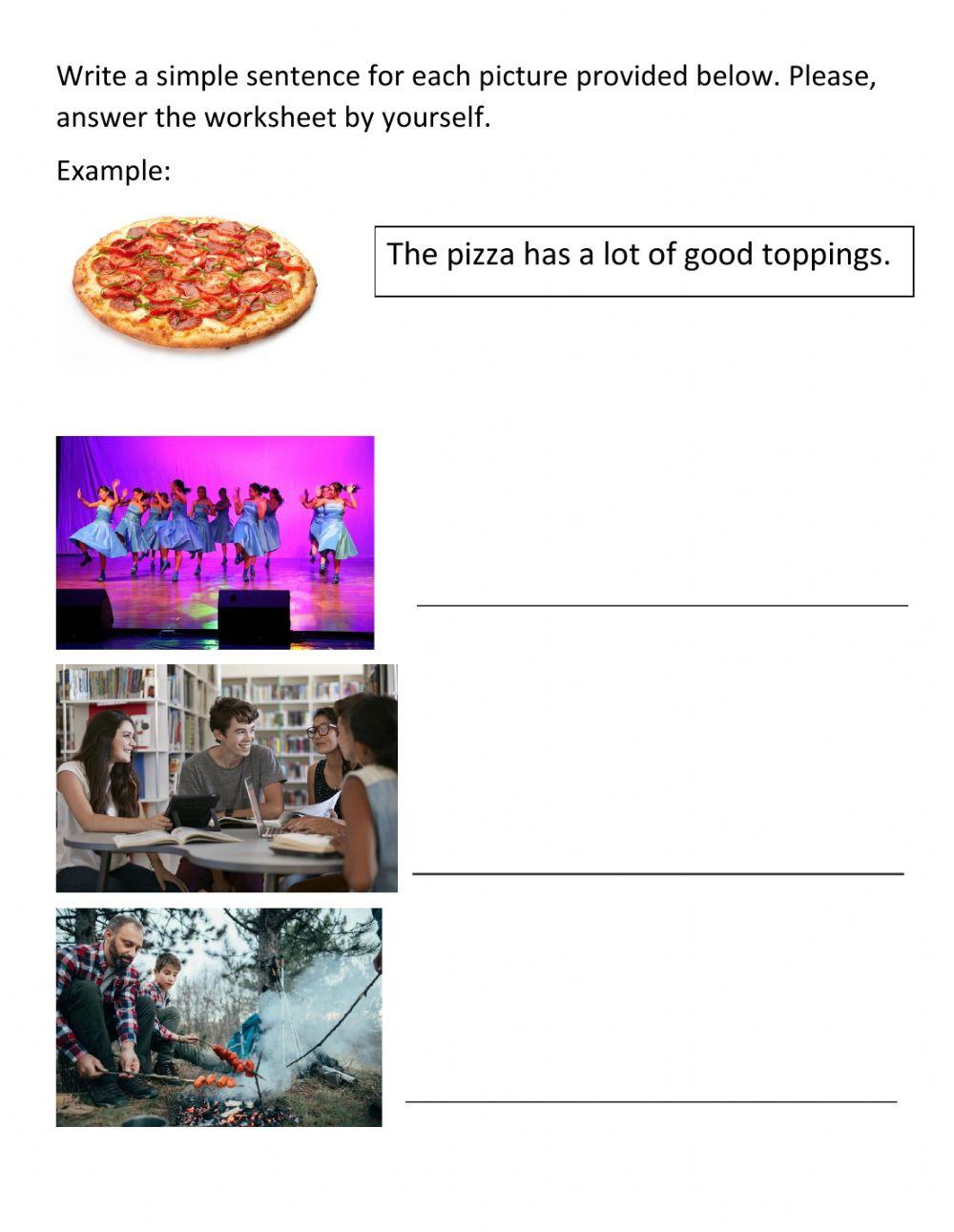 Complete Simple Sentence 5