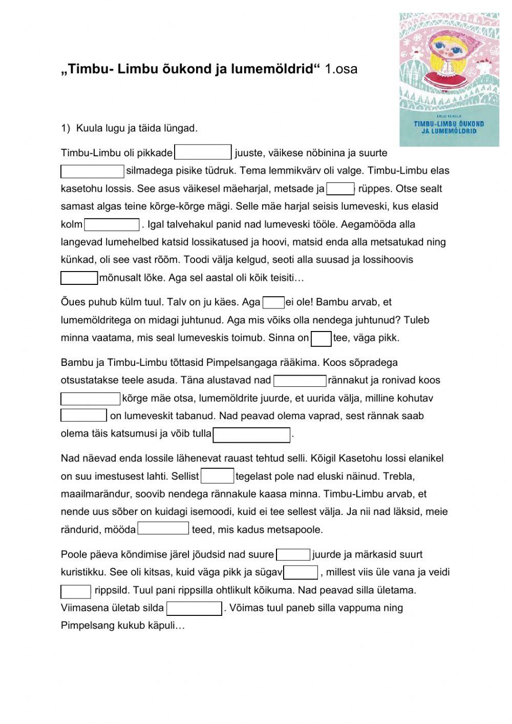 -Timbu-Limbu õukond ja lumemöldrid- 1.osa