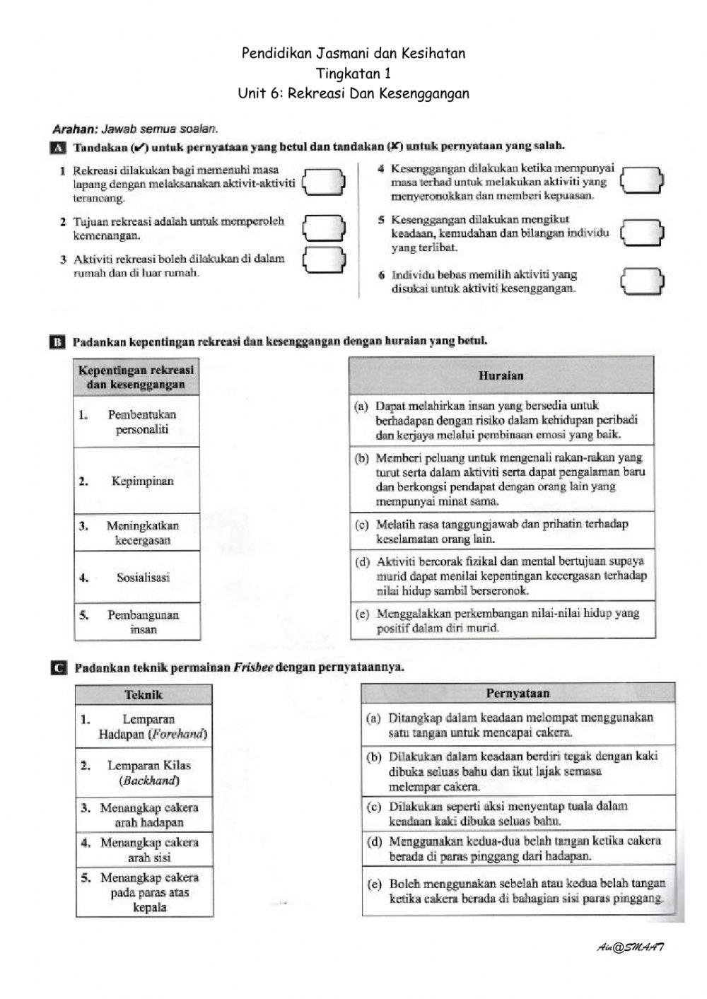 Rekreasi dan kesenggangan