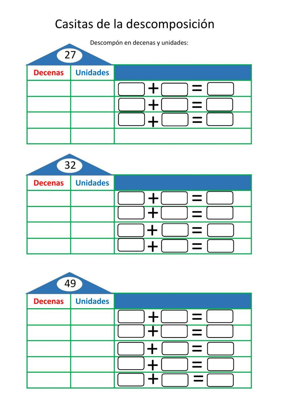 Casitas de la descomposición