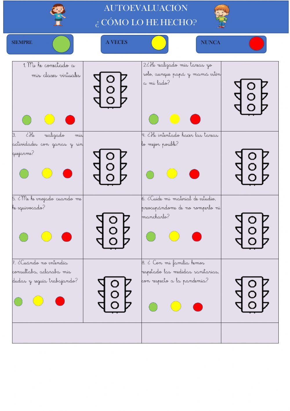 Autoevaluación Nivel Párvulario
