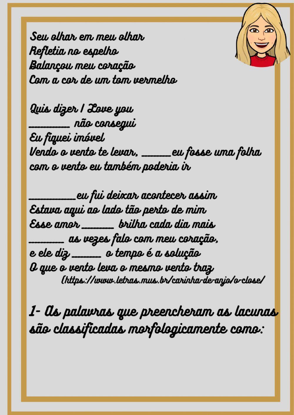 Atividade de Conjunções