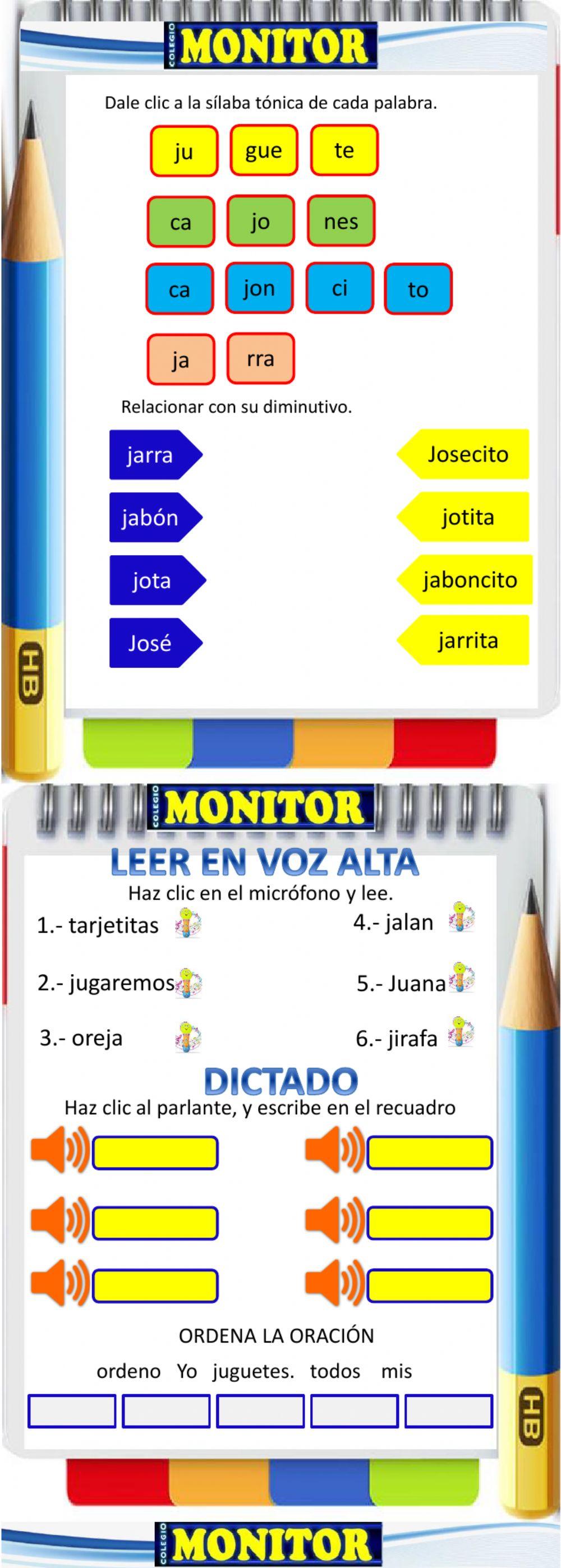 Sílabas tónica lecto escritura