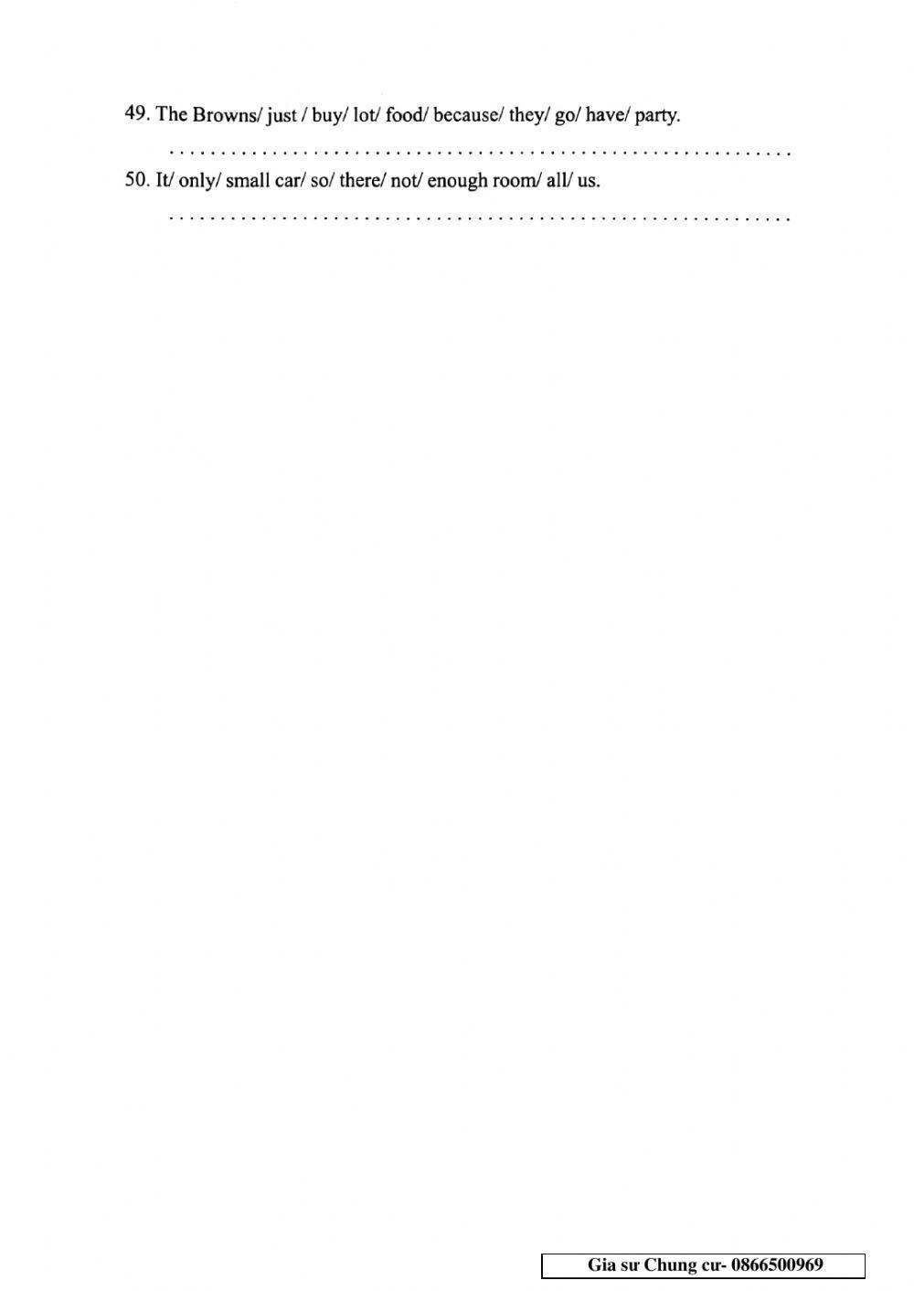 Chinh Phục bộ đề thi Tiếng Anh vào lớp 6 - Đề 35