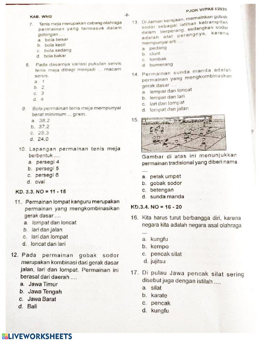 Soal pas ips