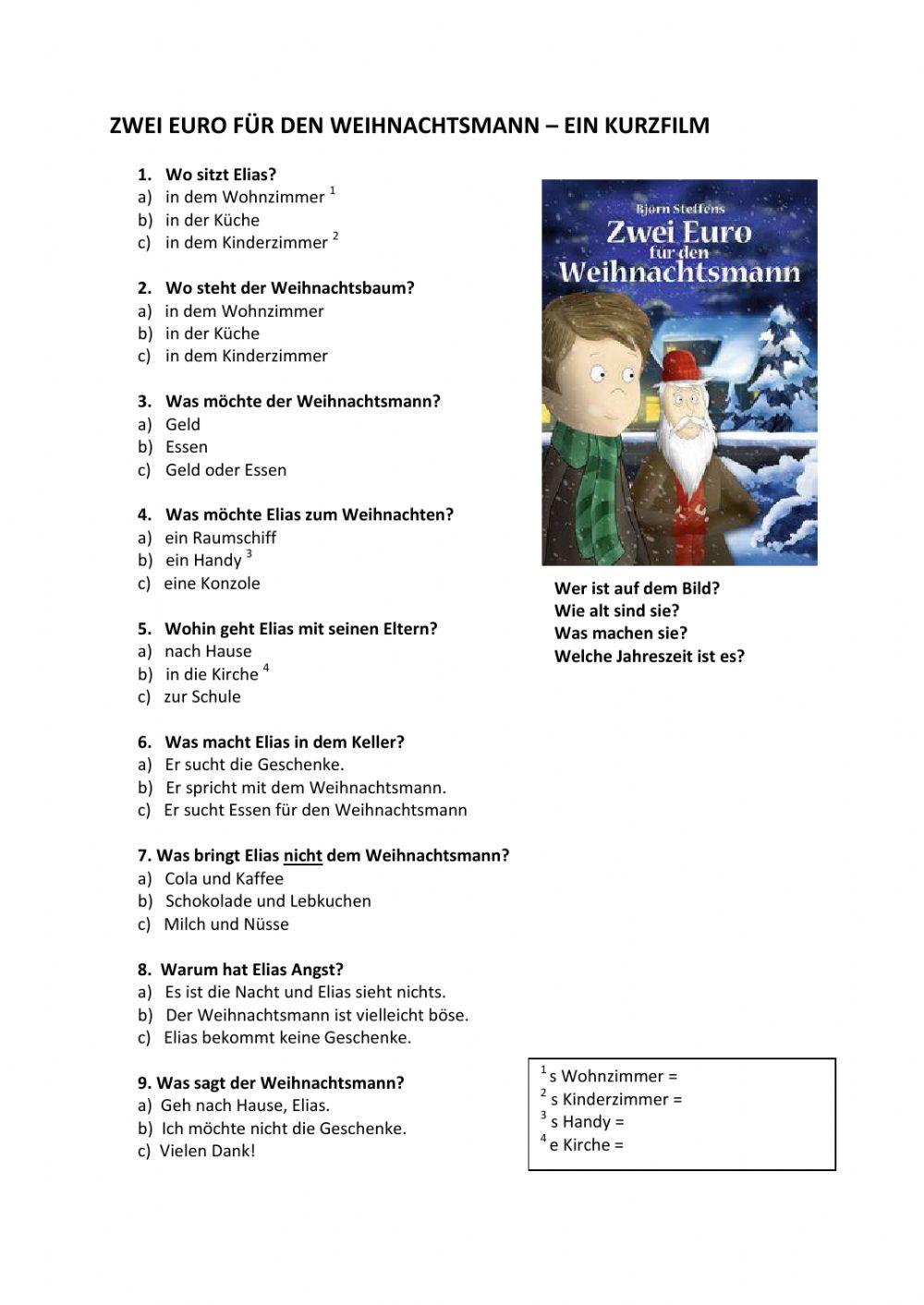 Kurzfilm Zwei Euro fur den Weihnachtsmann