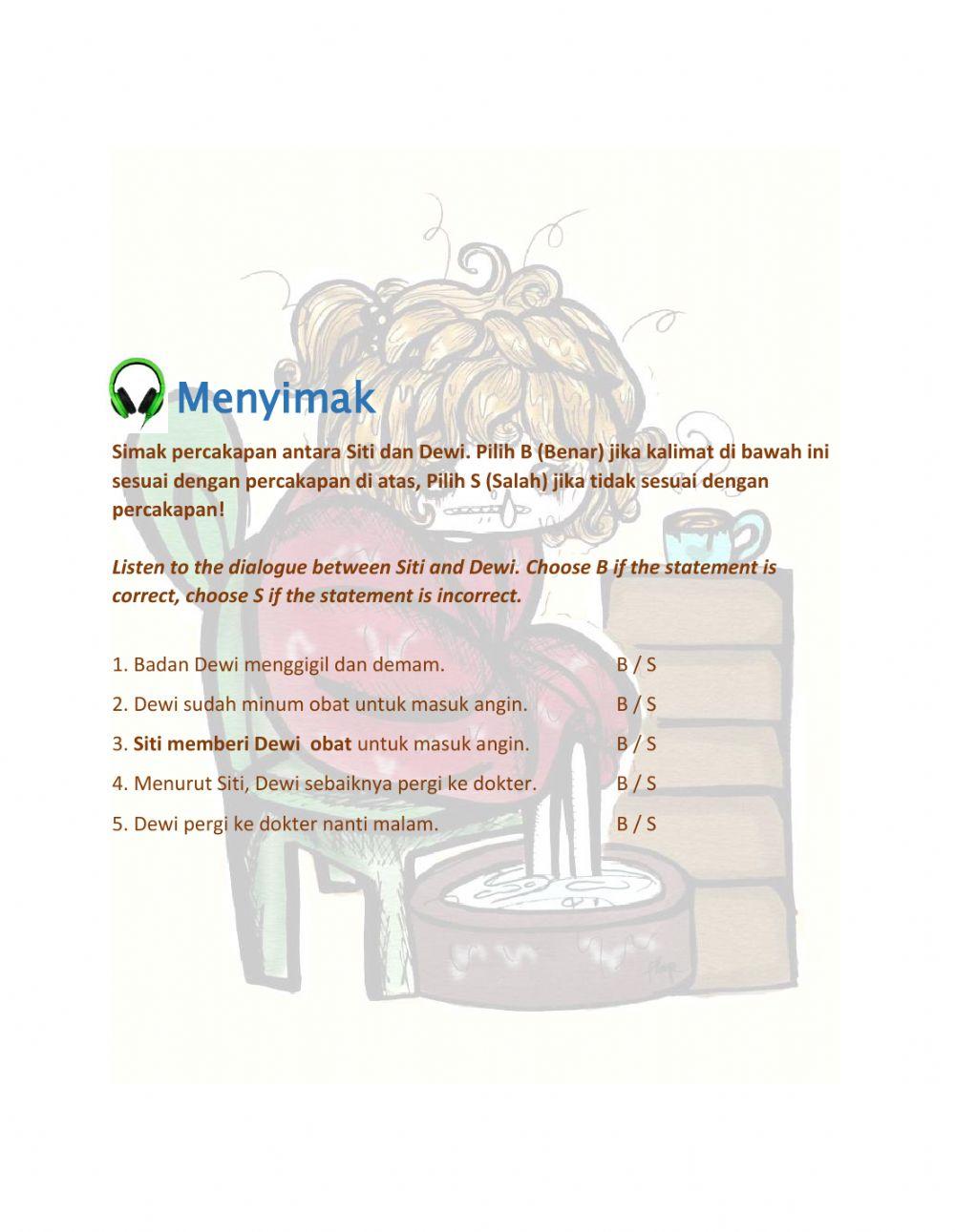 Simakan: Sakit dan Gejalanya