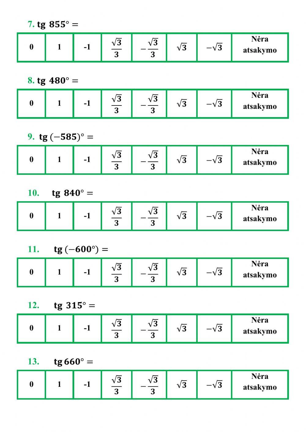 Posūkio kampo tangentas