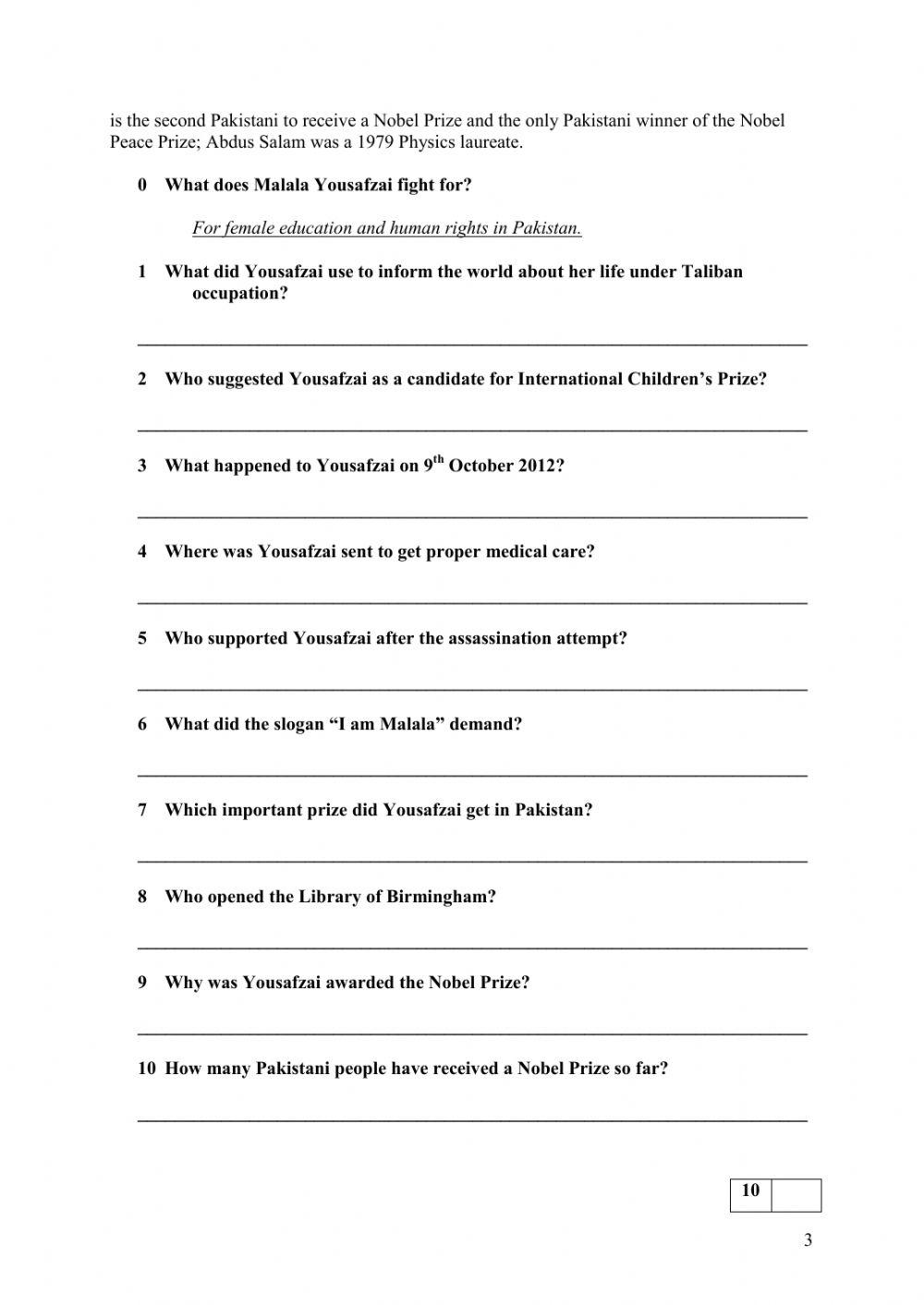 Tekmovalna pola (šolsko tekmovanje) november 2014