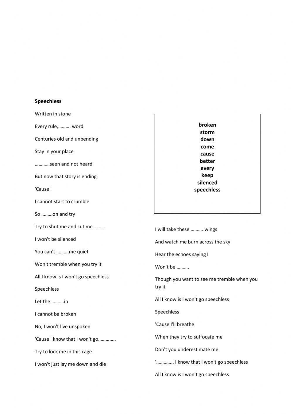 Naomi Scott - Speechless