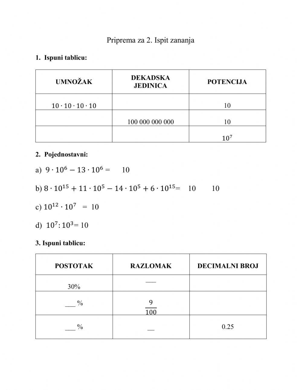 Brojevi različitog zapisa