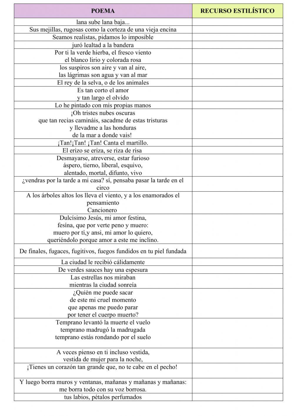 Recursos estilísticos