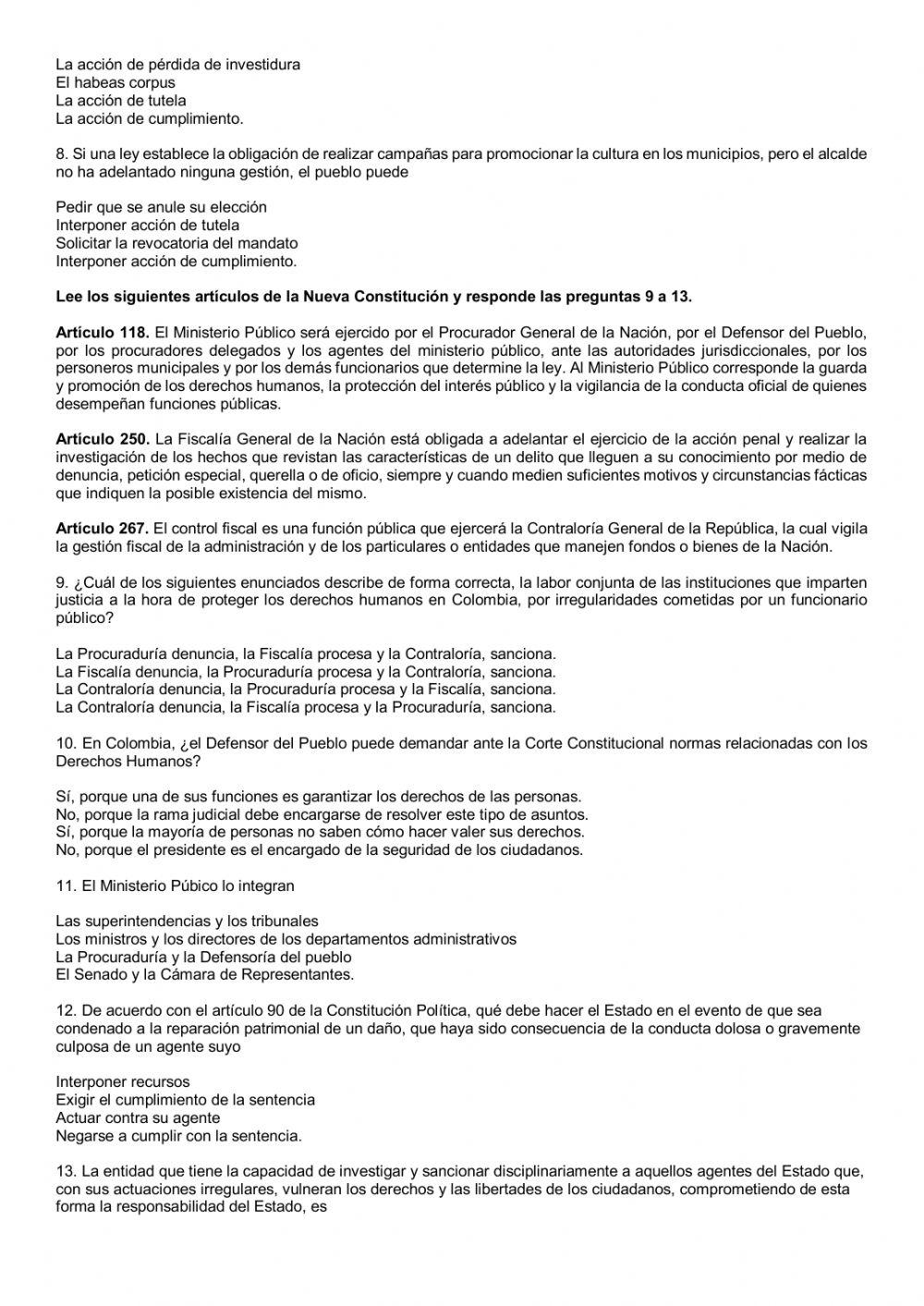 Mecanismos de protección de los derechos