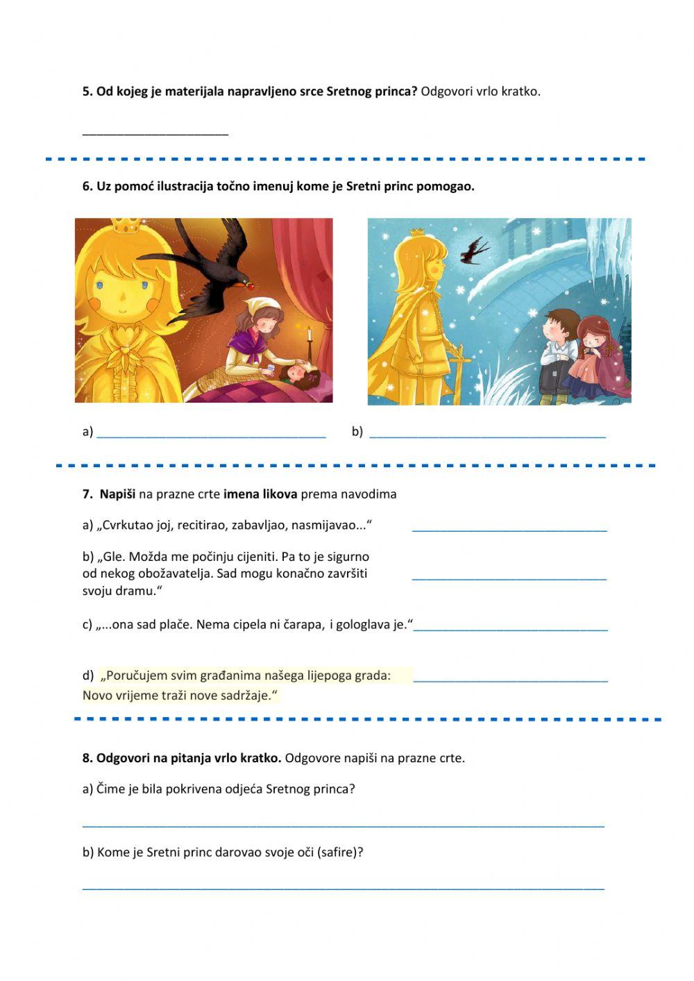 Oscar Wilde, Sretni princ