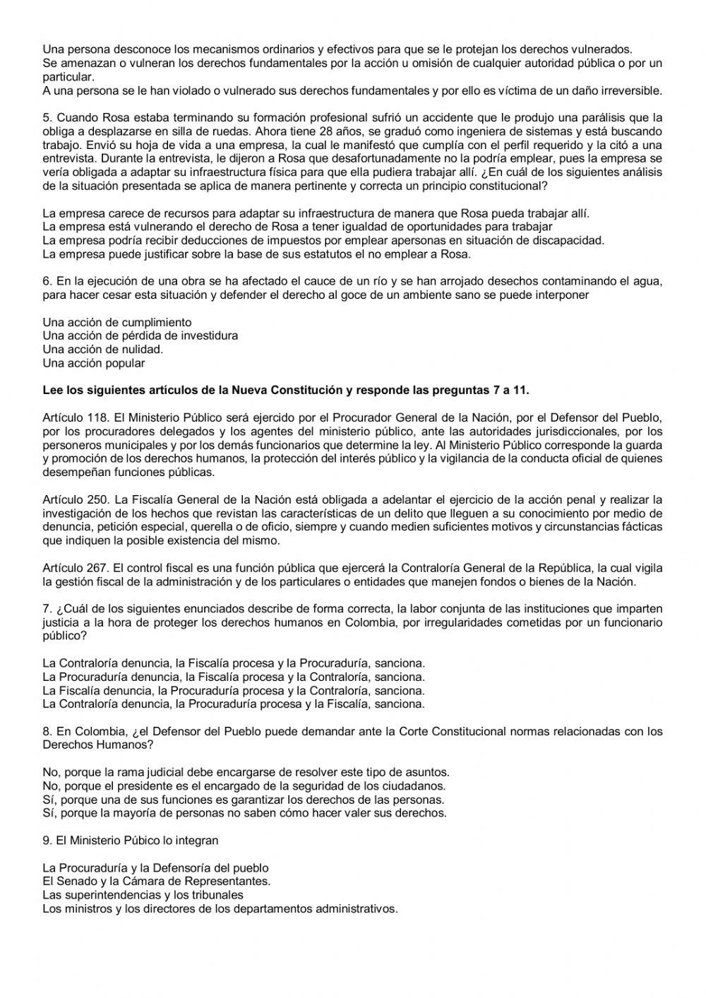 Mecanismos de protección de los derechos