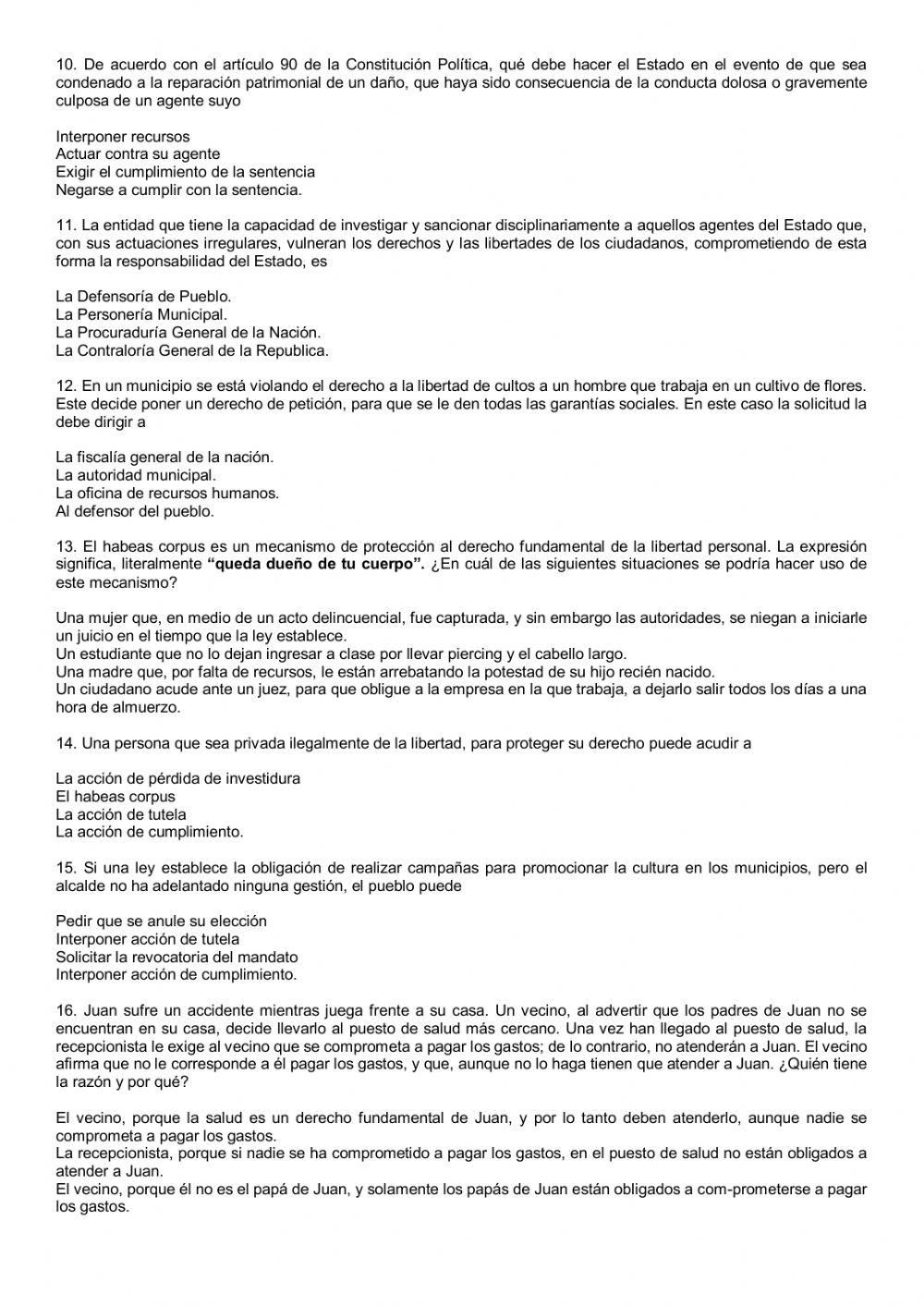 Mecanismos de protección de los derechos