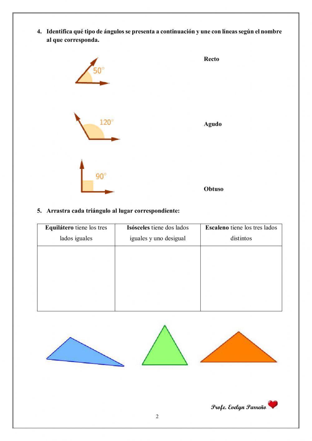Multiplicación, ángulos y triángulos
