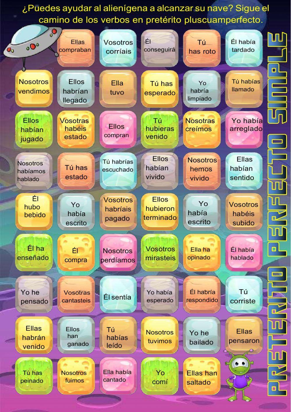 Verbos en pretérito pluscuamperfecto