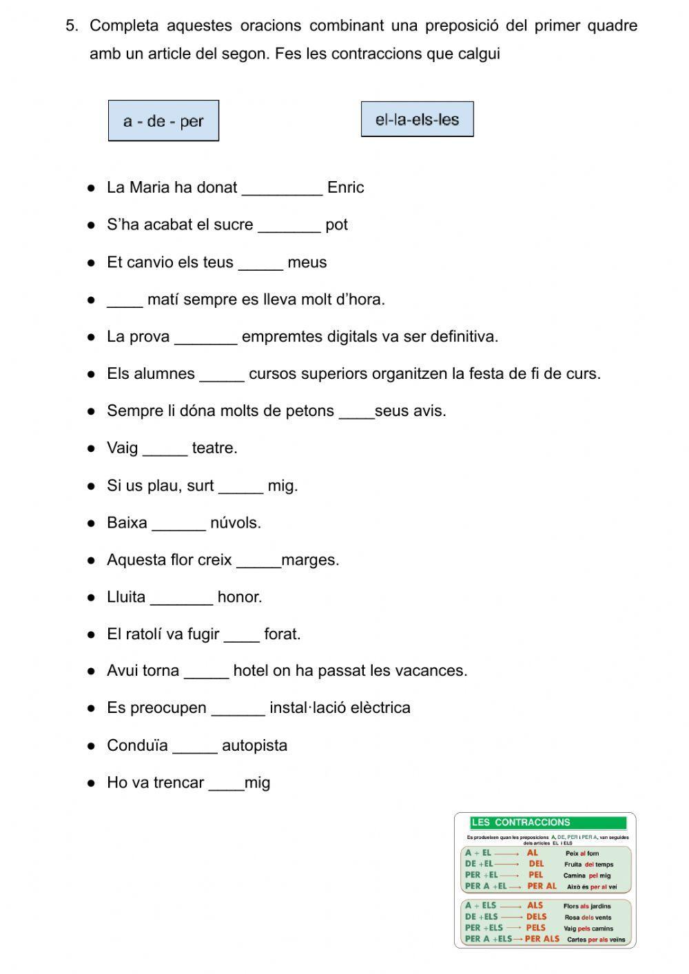 L'apòstrof i la contracció