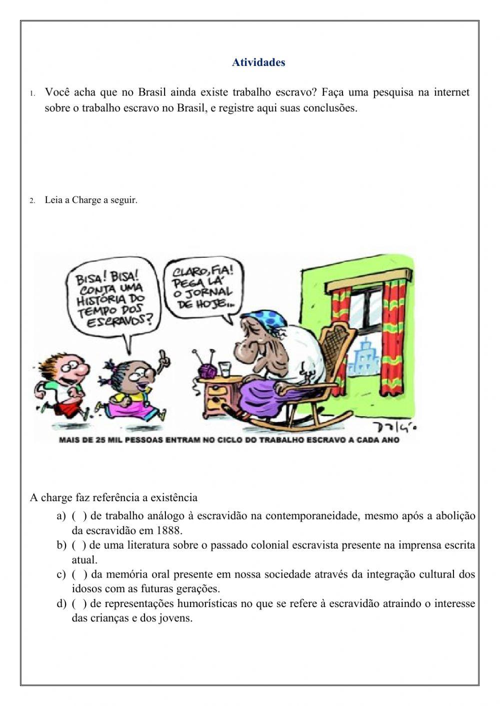 Atividade de história