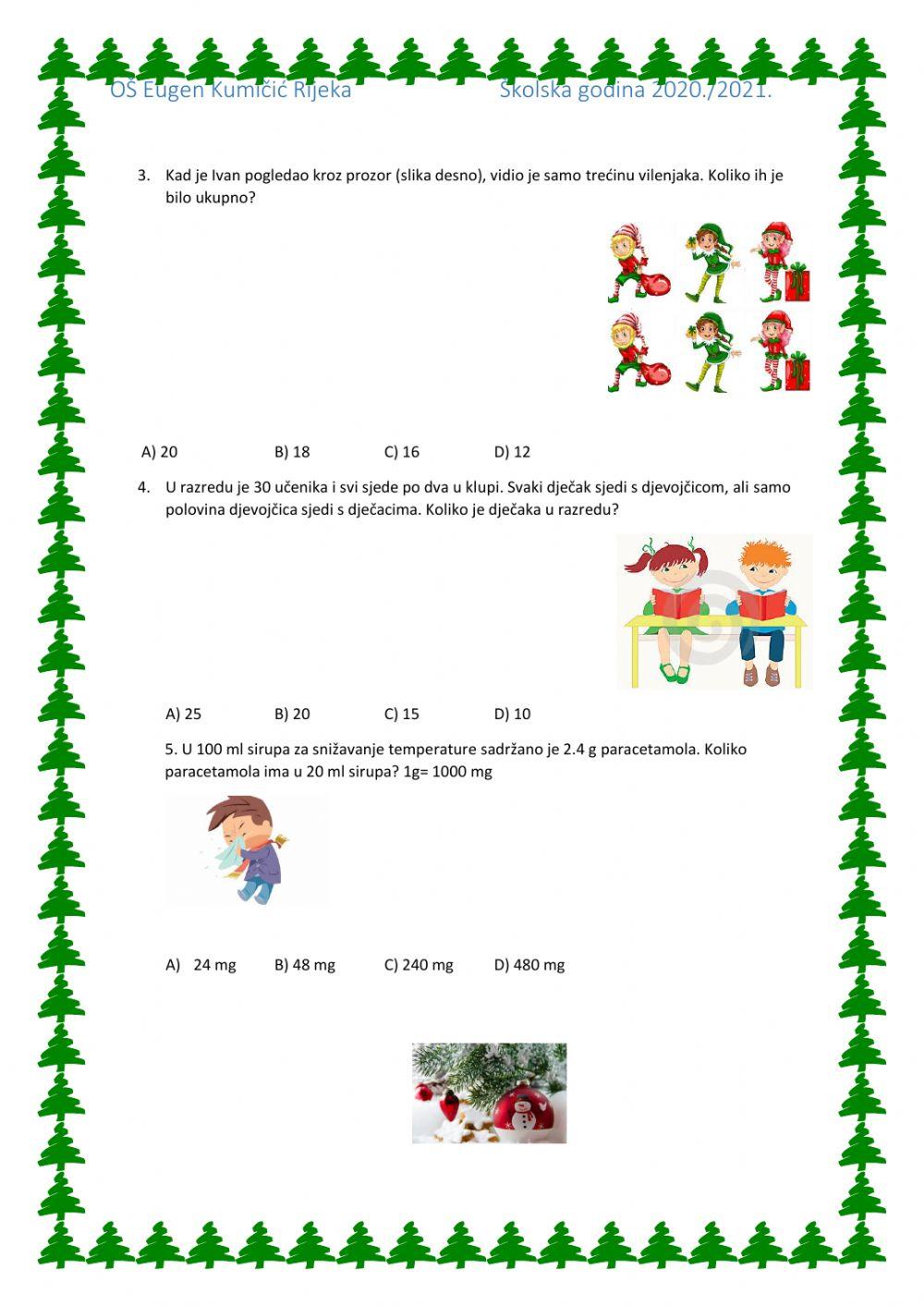 Zadaci za matematičku ligu