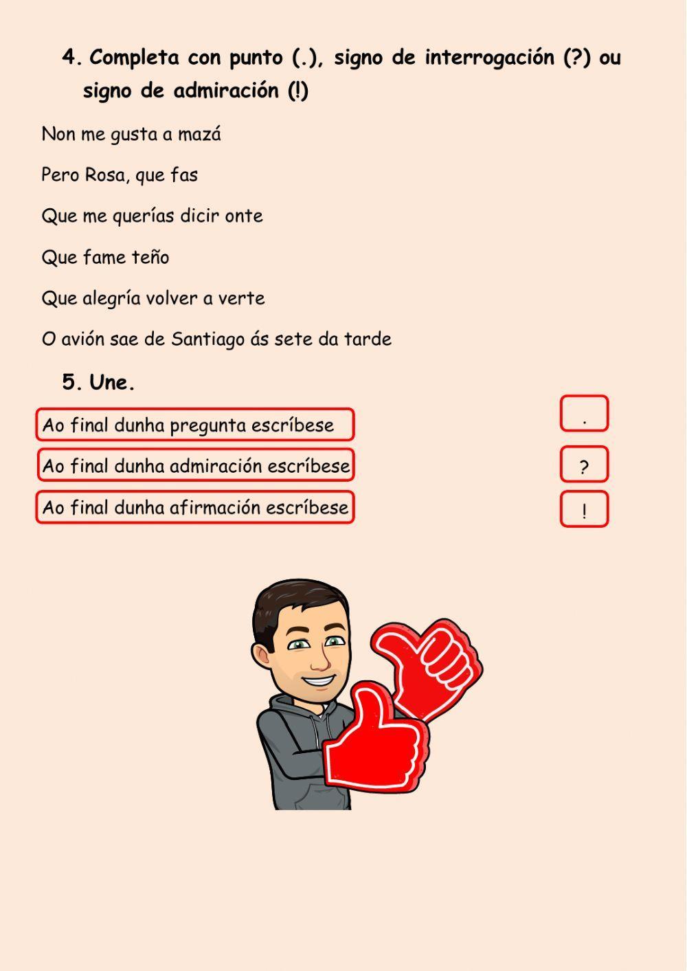 Signos que rematan oracións