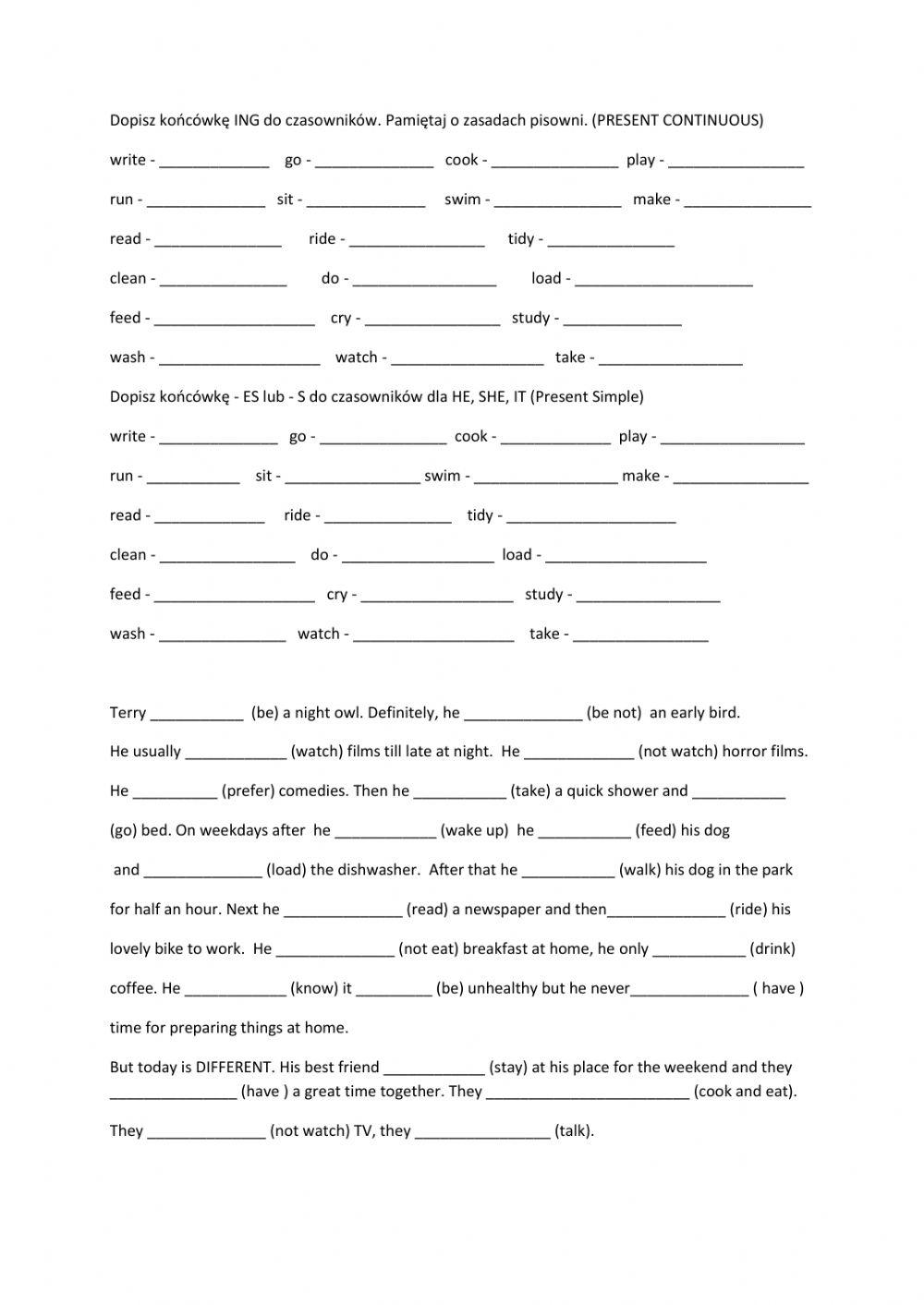 Present Simple or Present Continuous