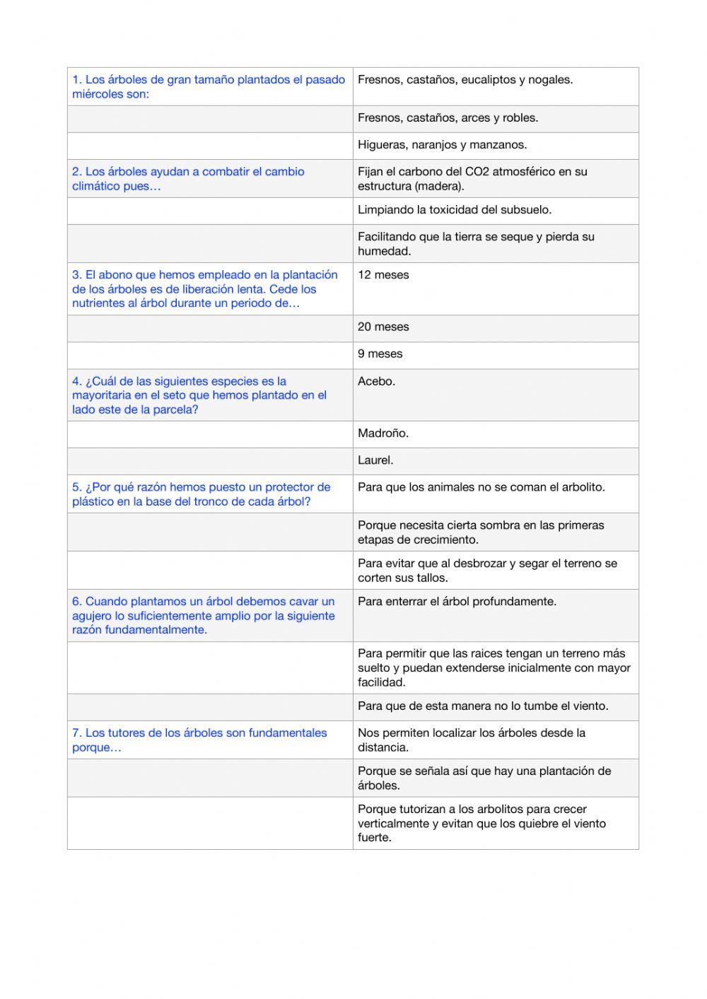 Plantación de árboles