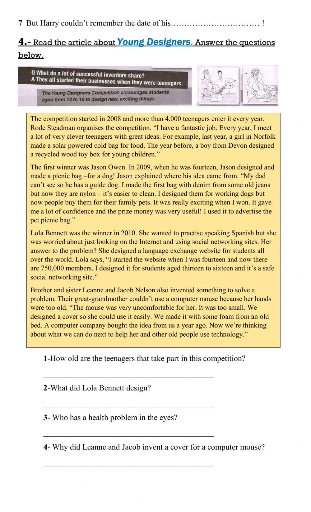 Grmmar, Reading and Writing