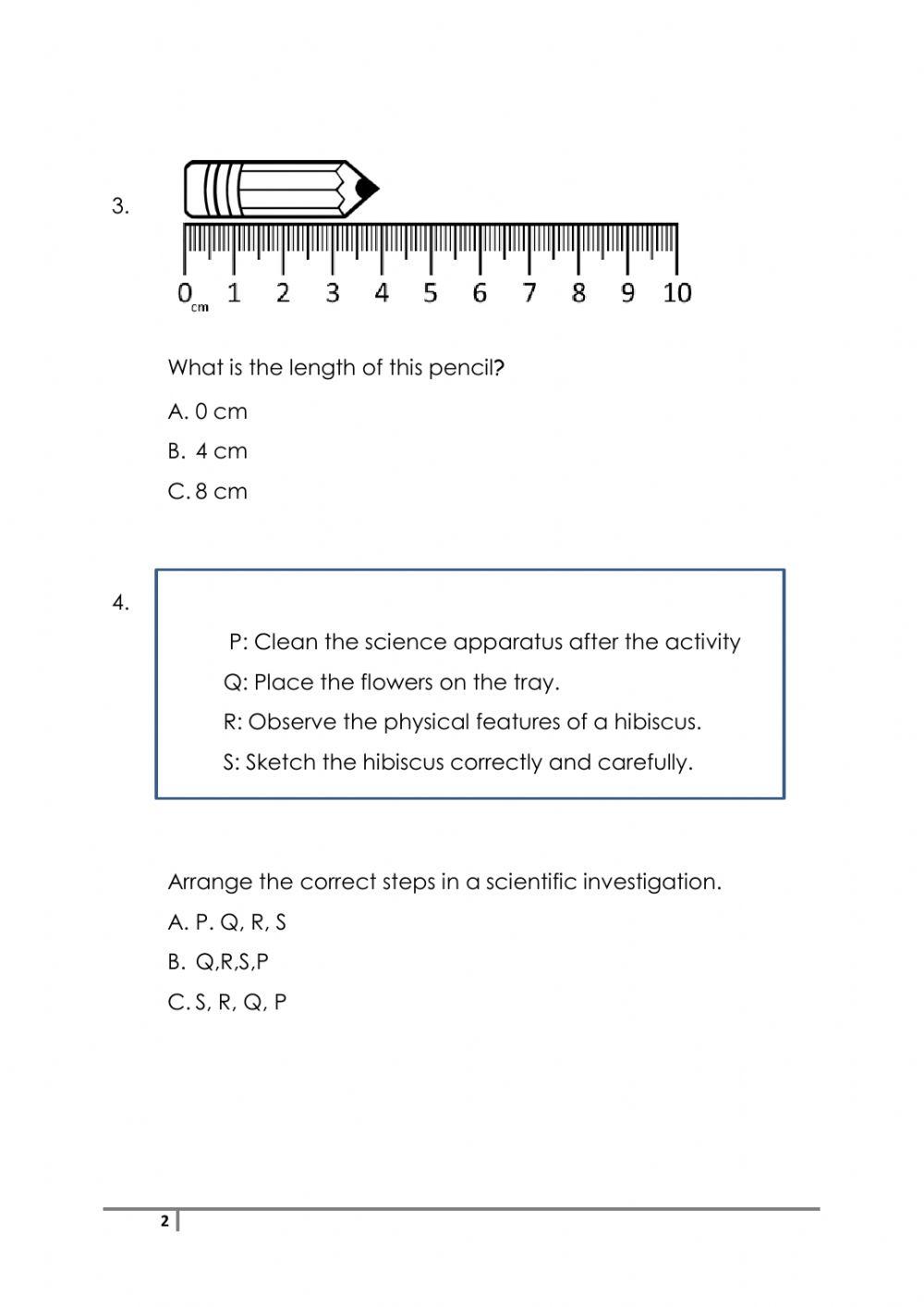 Quiz (science dlp year 2)