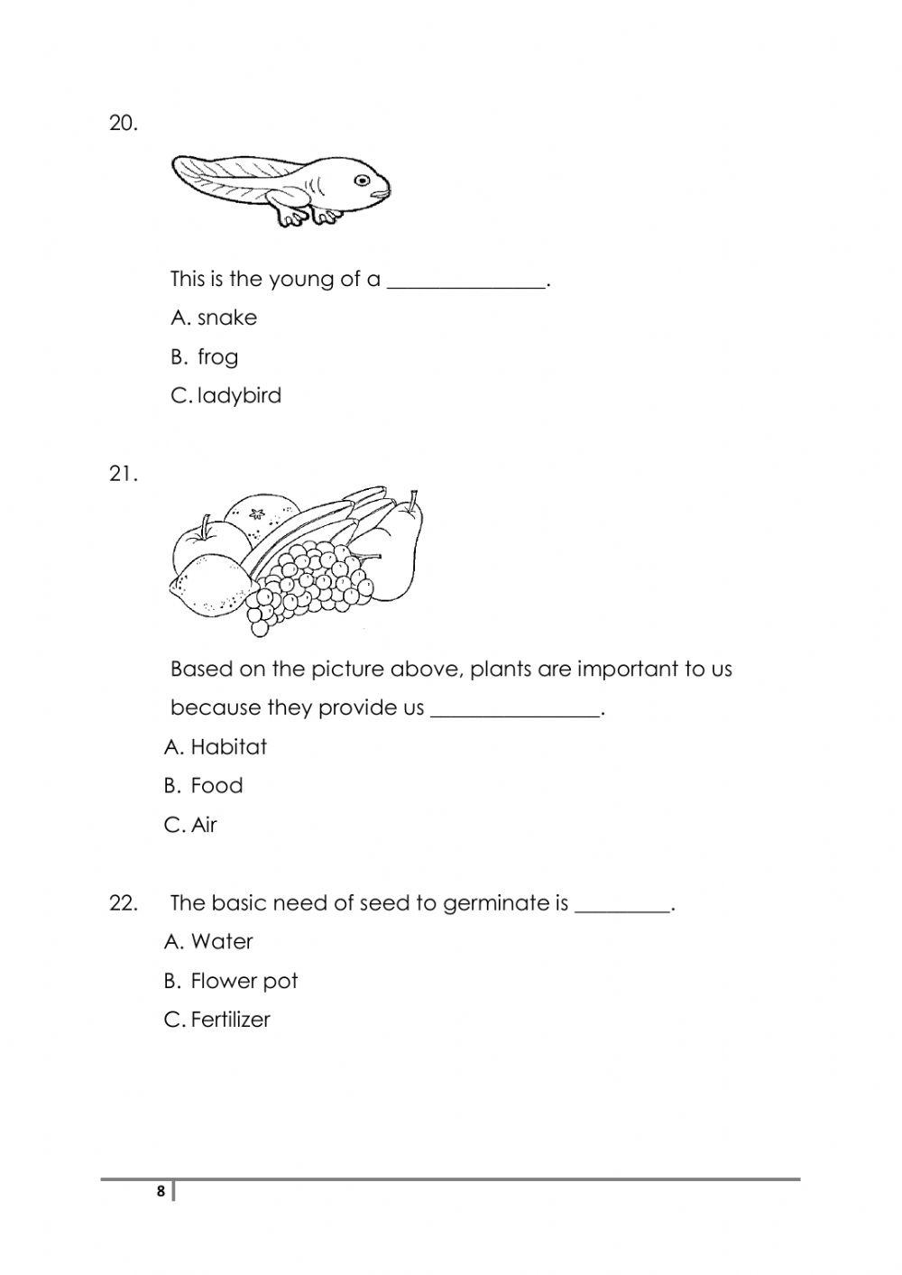 Quiz (science dlp year 2)