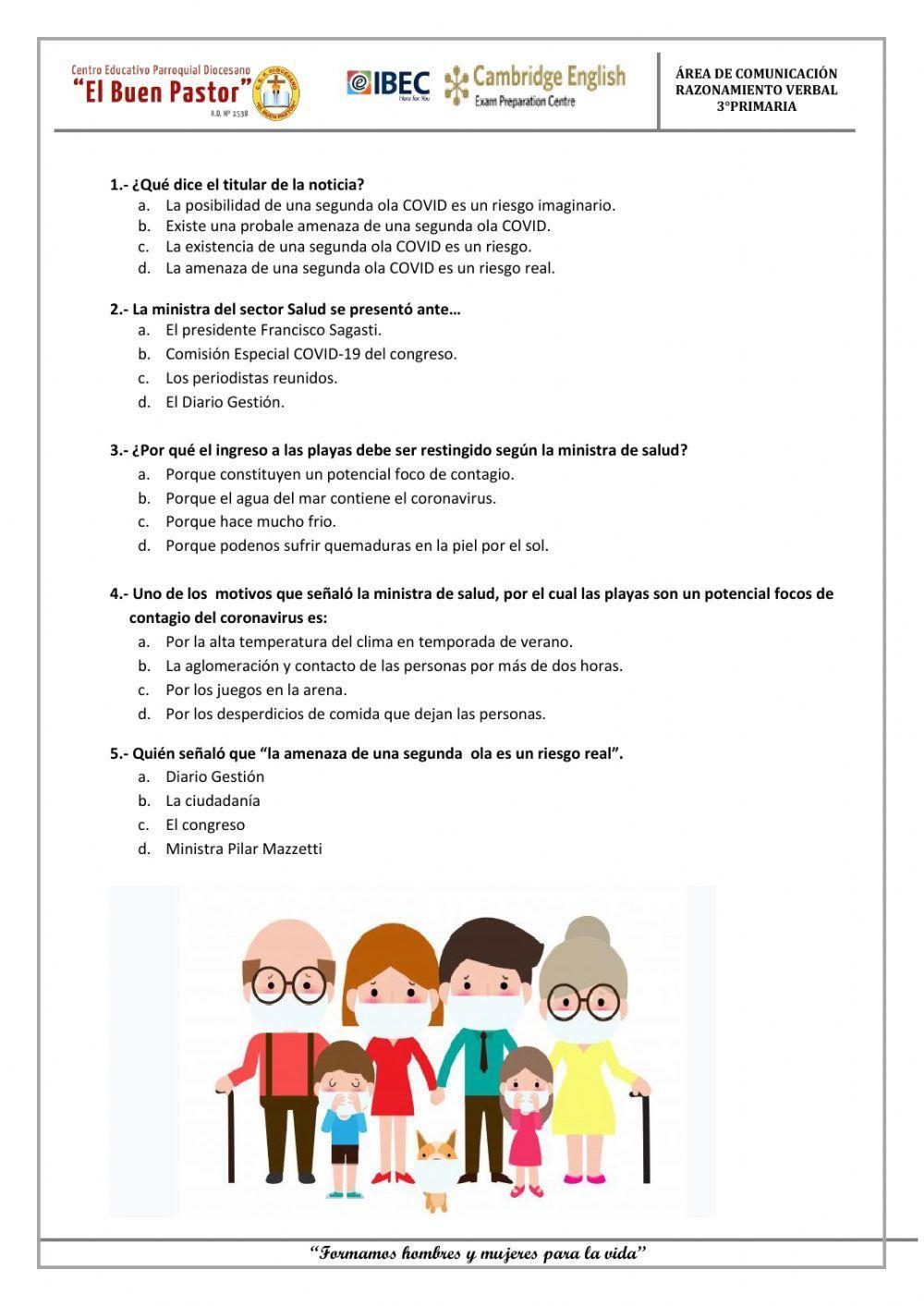 FICHA DE REFUERZO DE LECTURA