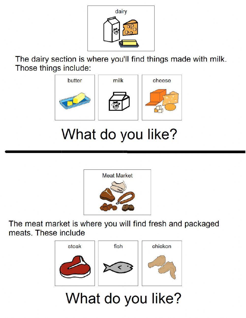 Grocery Store Departments