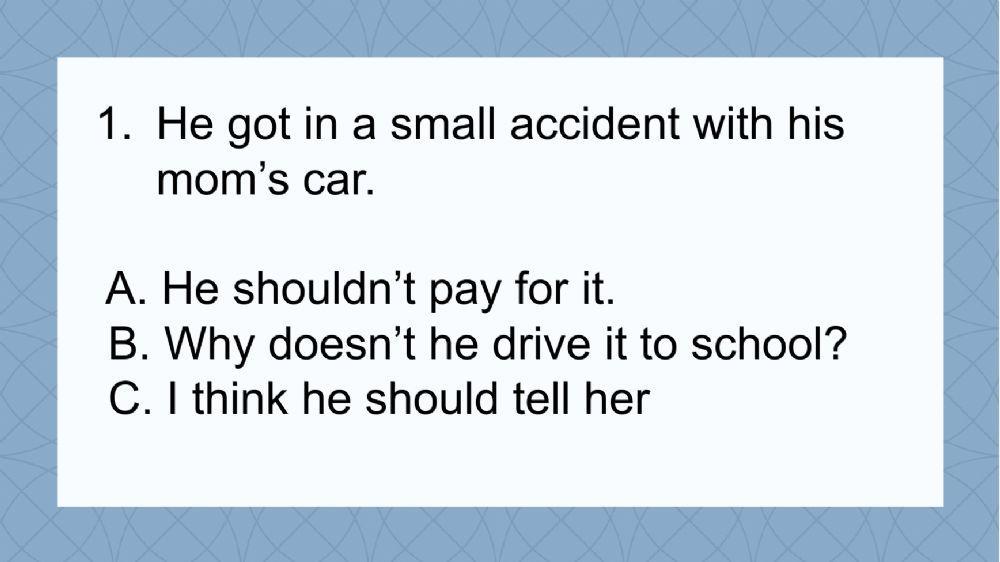 Making friendly suggestions