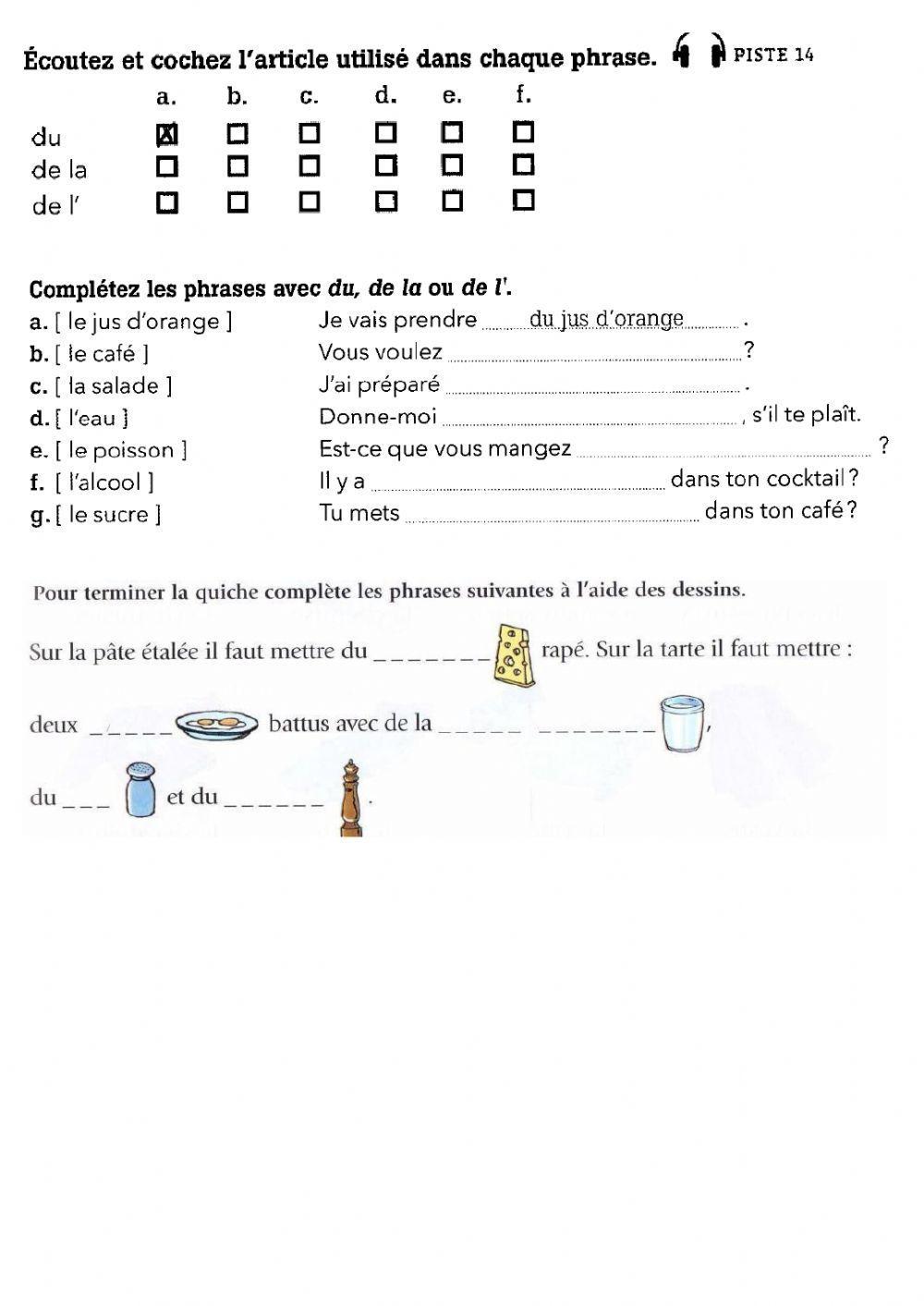 Révision nourriture