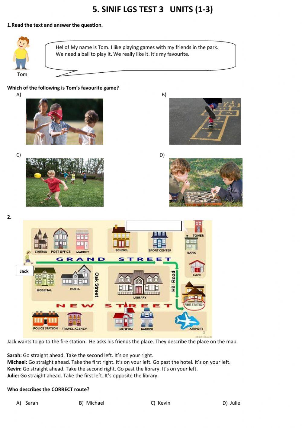 5. Sınıf 1-2-3 Ünite LGS Deneme