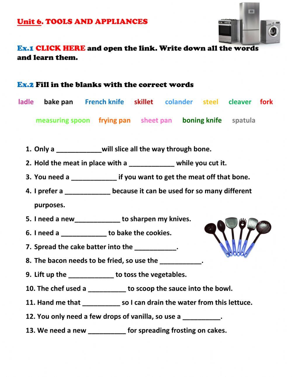 English for cooks. Unit 6