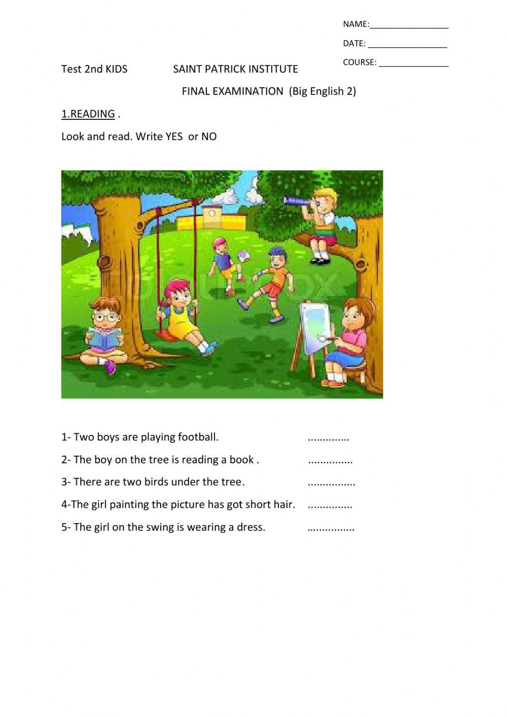 2ND KIDS FINAL EXAM 2020