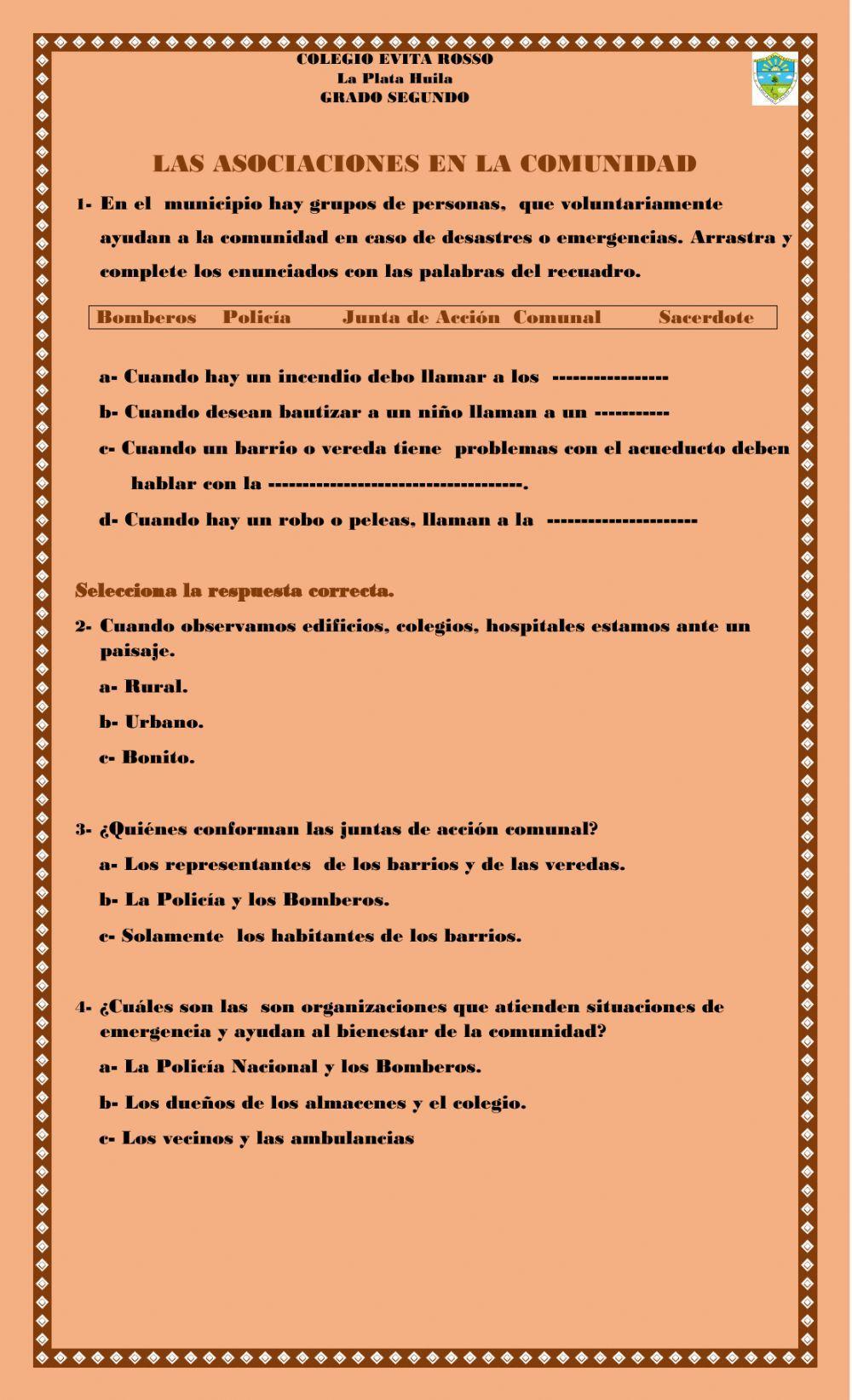 Asociaciones en la comunidad