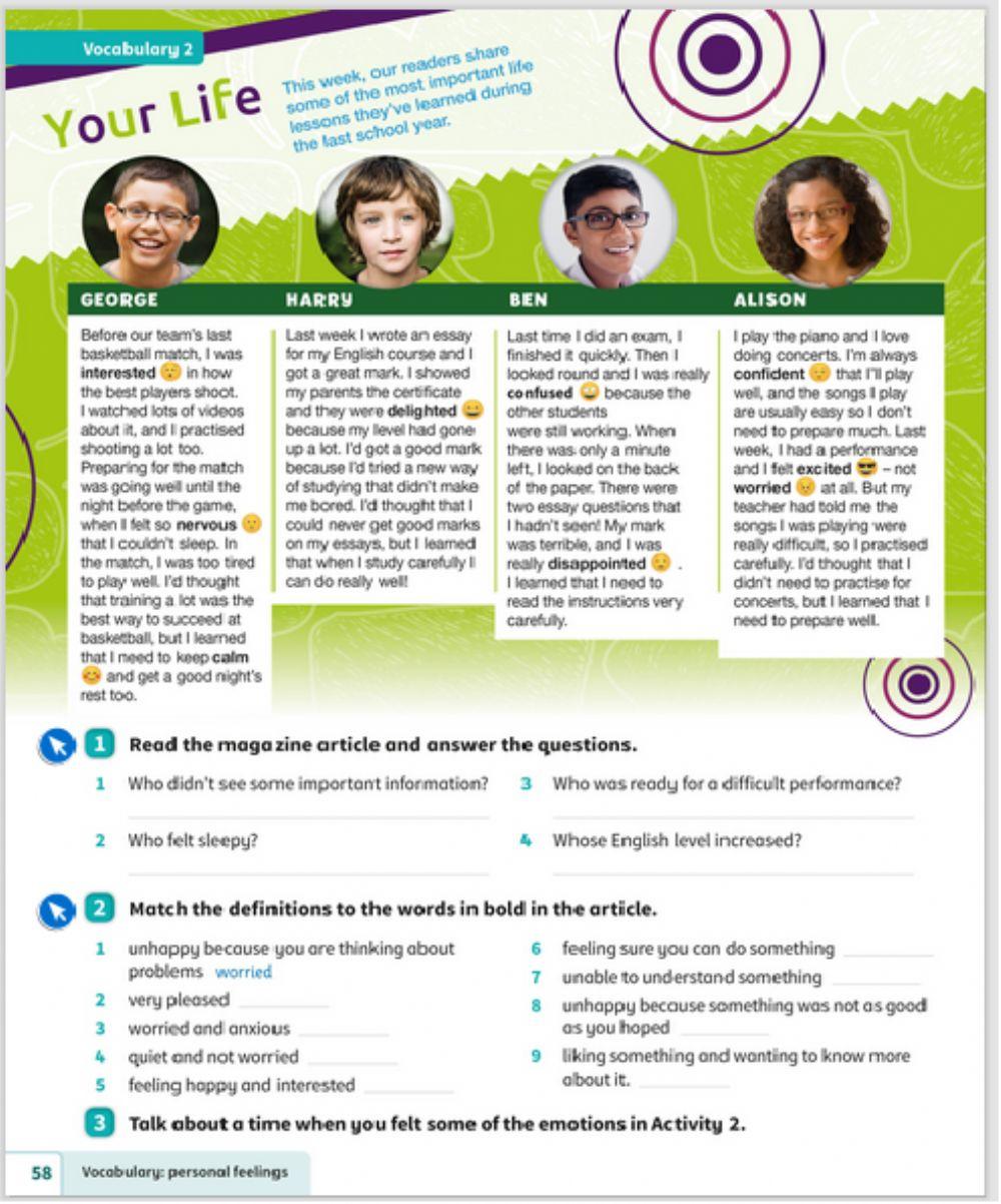 Power up 6 page 58 online exercise for live worksheets