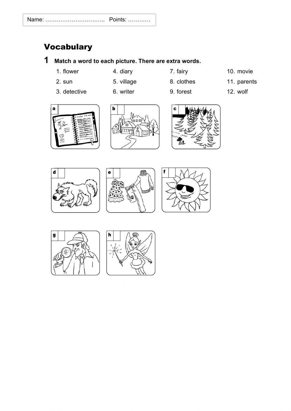 Vocabulary Quiz-Cool-Unit 1
