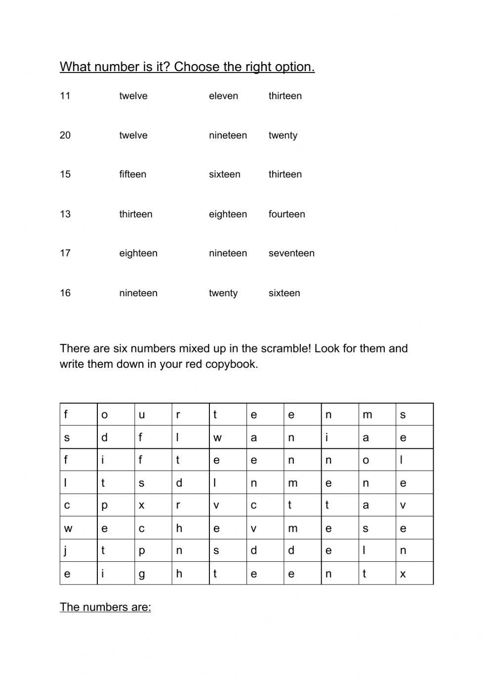 Numbers 2 597717 launoble Live Worksheets