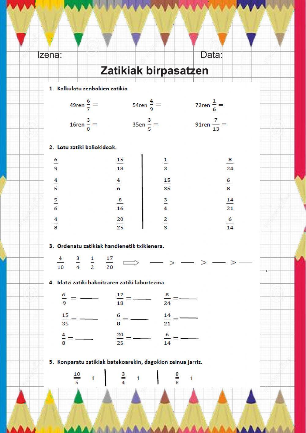 Zatikiak birpasatzen