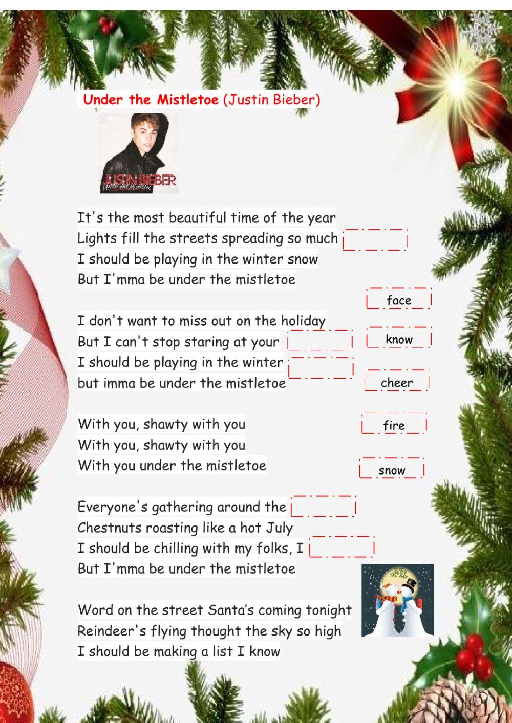Under the mistletoe (Justin Bieber)