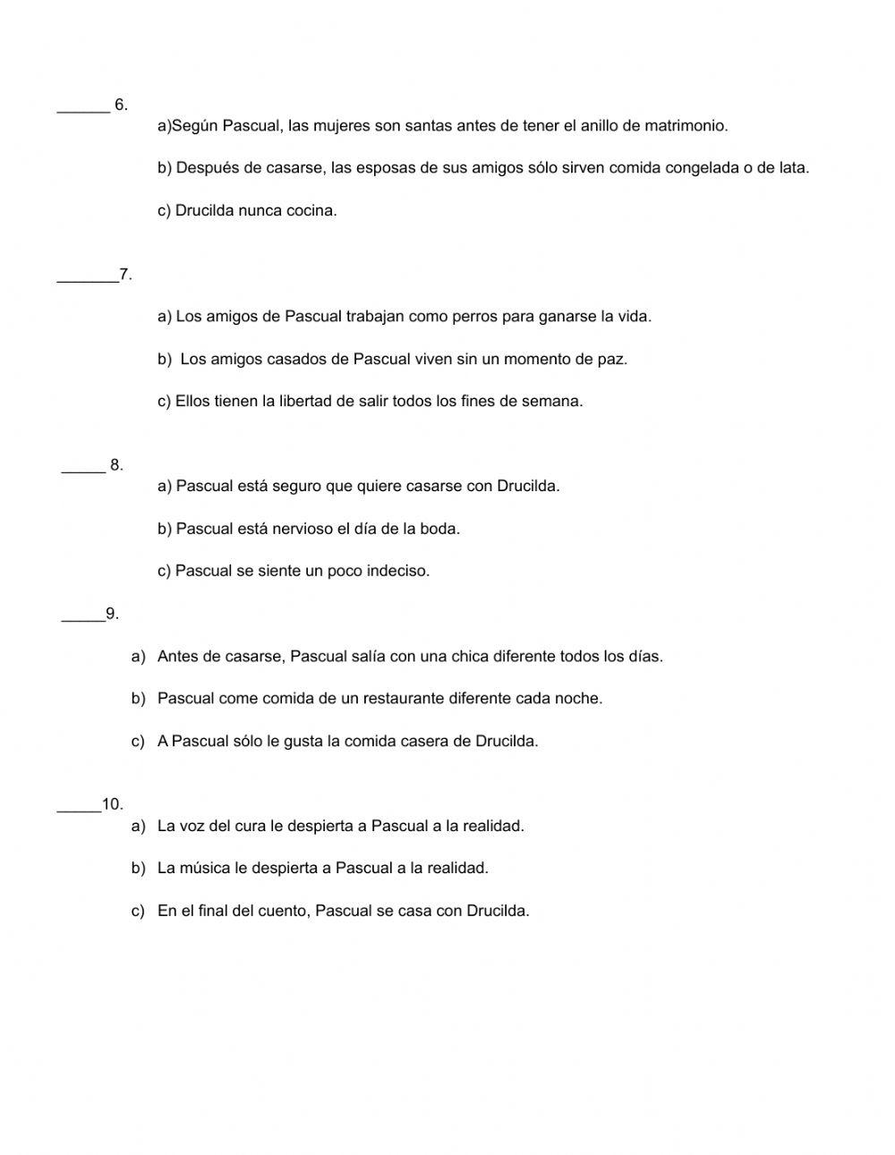 No señor, no me caso