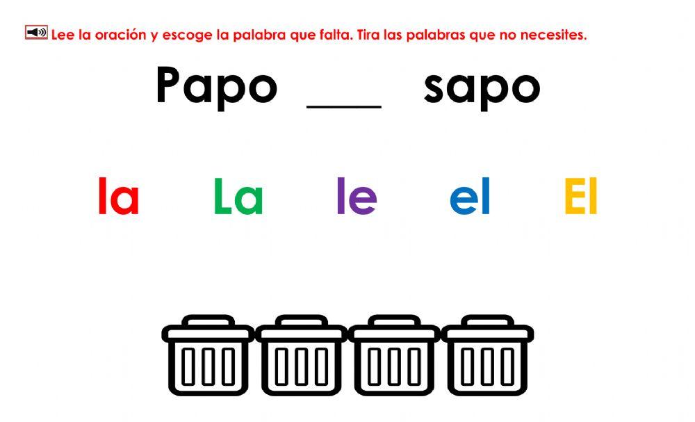 Papo el sapo: Examen 1